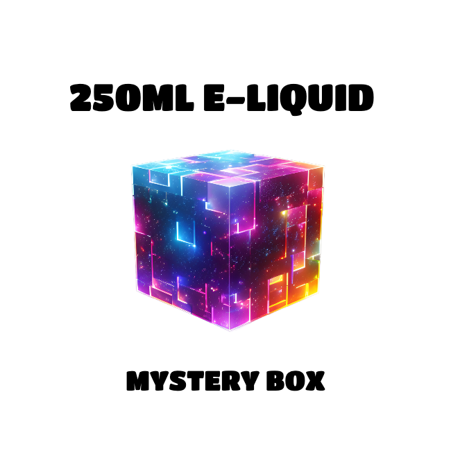 250ml E-liquid MYSTERY BOX + Nic Shots