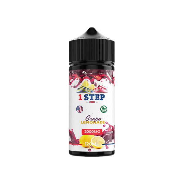 1 Step CBD 2000mg CBD E-liquid 120ml