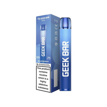 20mg Geekvape Geek Bar E600 Disposable Vape Device 600 Puffs