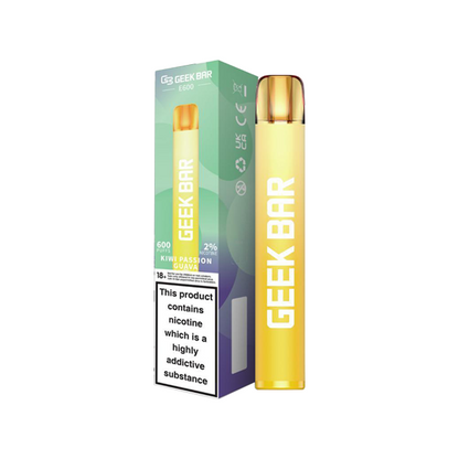 20mg Geekvape Geek Bar E600 Disposable Vape Device 600 Puffs