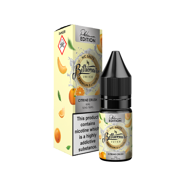 10mg Billionaire Juice Platinum Edition 10ml Nic Salts (50VG/50PG)