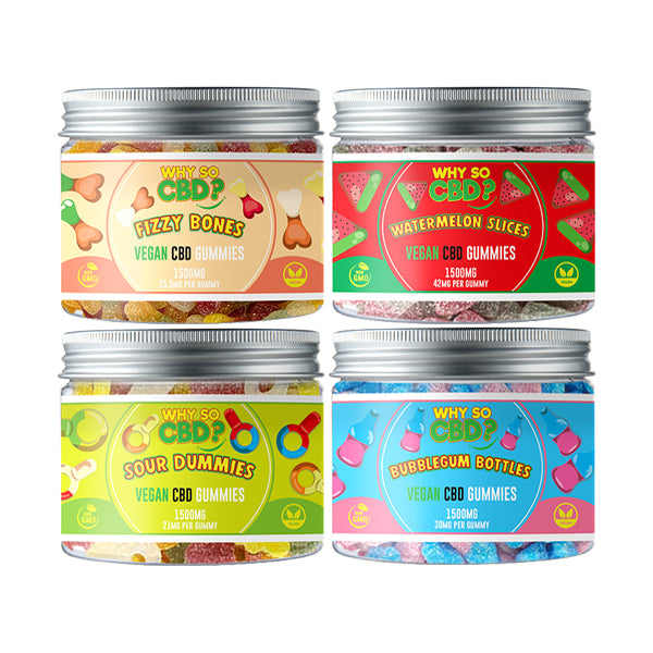 Why So CBD? 1500mg CBD Small Vegan Gummies - 11 Flavours