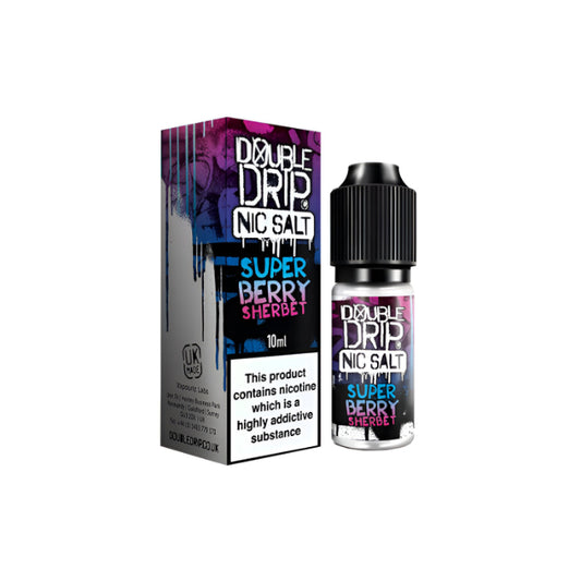 20MG Double Drip 10ML Flavoured Nic Salts E Liquid