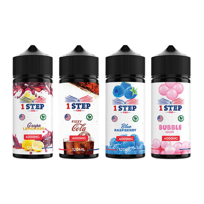 1 Step CBD 4000mg CBD E-liquid 120ml