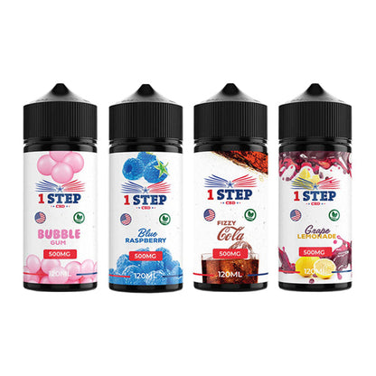 1 Step CBD 500mg CBD E-liquid 120ml