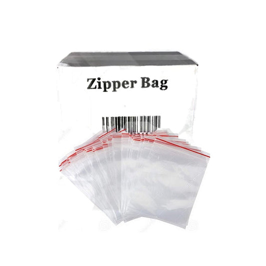 5 x Zipper Branded 30mm x 40mm Clear Baggies